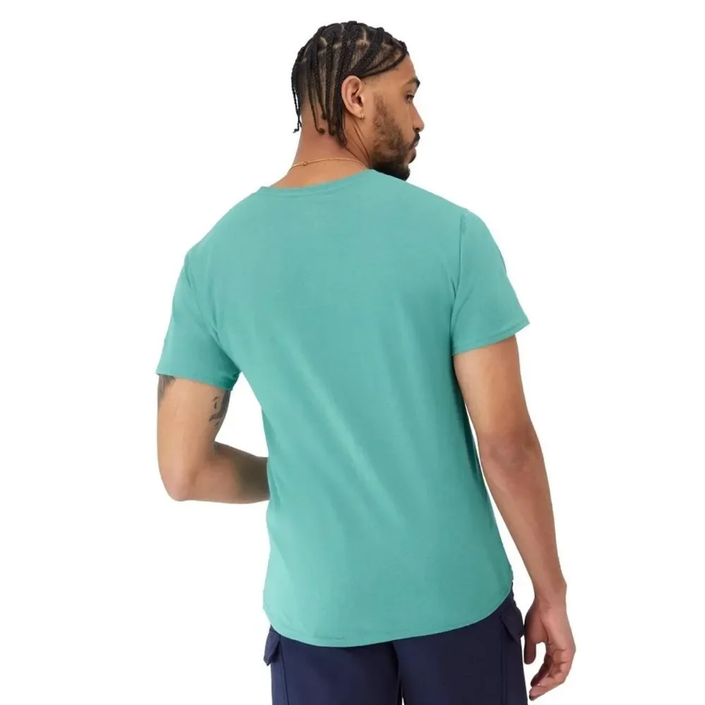 NWT Champion Aqua T-Shirt with Logo - Picture 3 of 6